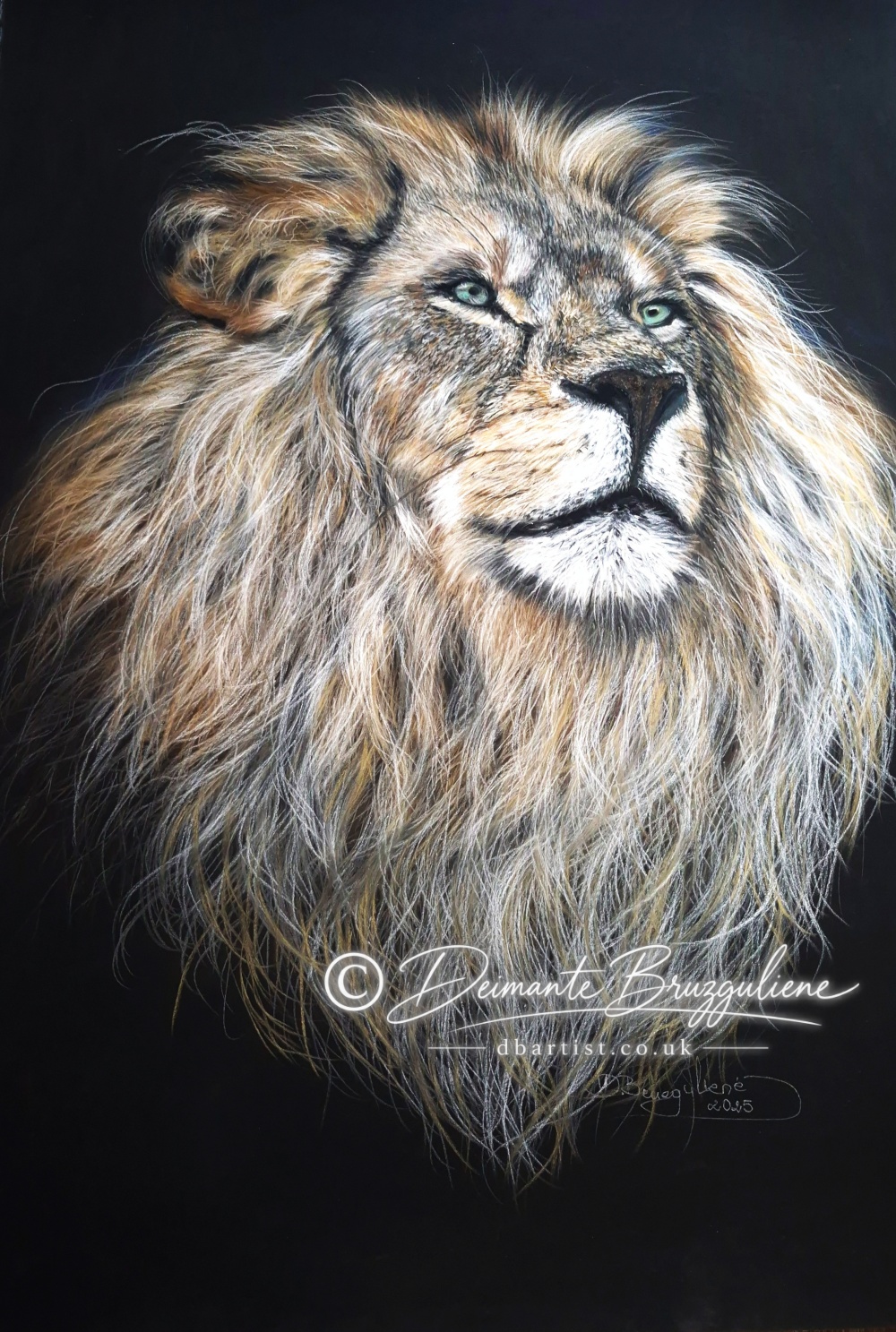 Quiet Authority by Deimante Bruzguliene, Soft pastel on Pastelmat